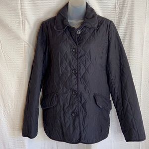 Hunter Water Repellant Quilted Navy Coat Size 6